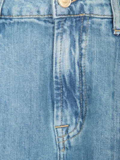 7 For All Mankind Willow Wide-leg Split Pants In Blue