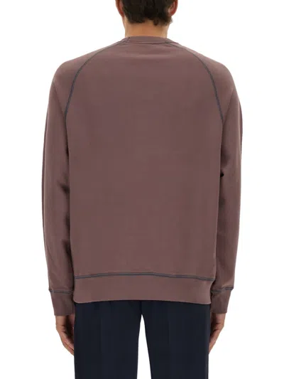 Ps By Paul Smith Ps Paul Smith Relaxed-fit Sweatshirt With Subtle Embroidery And Textured Finish