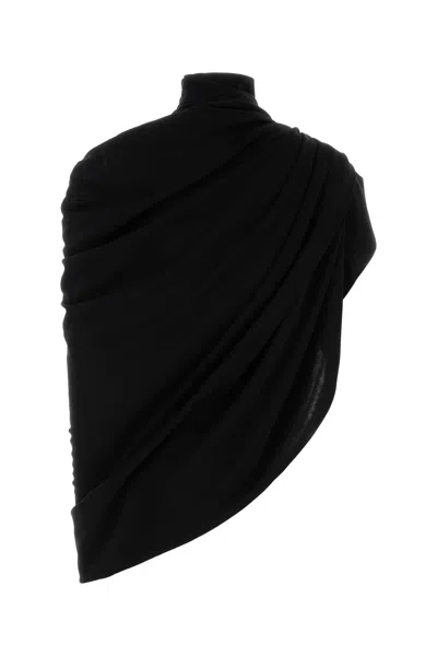 Jean Paul Gaultier Draped High Neck Sleeveless Top