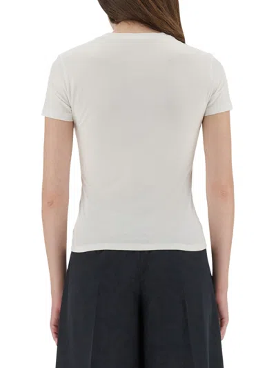 Theory Pima Cotton T-shirt In White