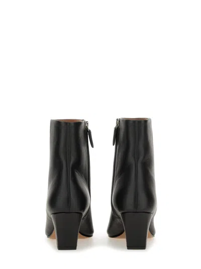 Paris Texas Block Heel Ankle Boots With Pointed Toe In Black