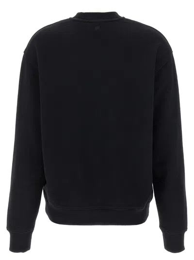 Ami Alexandre Mattiussi Ami Paris Ami De Coeur Crewneck Sweatshirt In Black