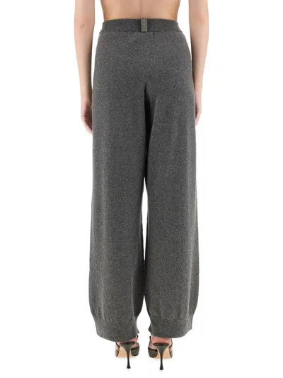 Fabiana Filippi Wool, Silk And Cashmere Pants In Gray