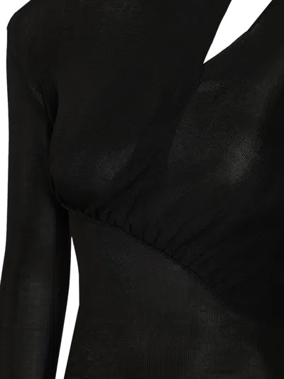 Self-portrait Self Portrait Women Cut Out Knit Top In Black