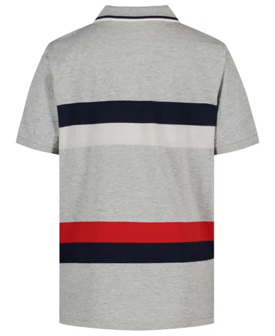 Tommy Hilfiger Big Boys Stretch Polo Shirt In Gray