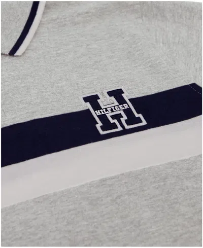 Tommy Hilfiger Big Boys Stretch Polo Shirt In Gray