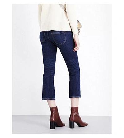 Shop J Brand Selena Bootcut Cropped Mid-rise Jeans In Mesmeric