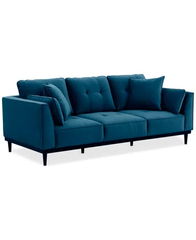 Macy's Hazelynn Fabric Sofa, Exclusively At Macys In Blue