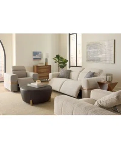 Macy's Nierling Zero Gravity Power Headrest Fabric Sofa Collection Exclusively At Macys In Neutral