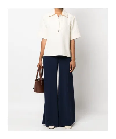 Gianluca Capannolo Wide-leg Casual Pants In Blue