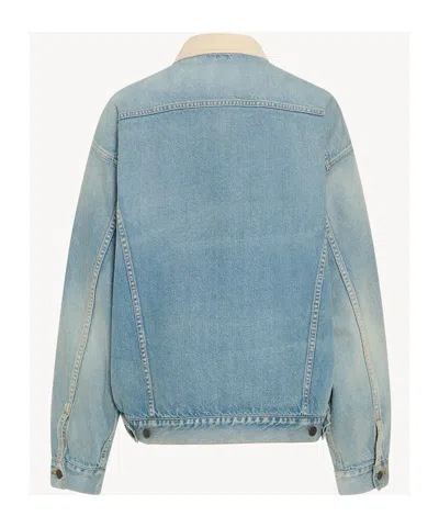 The Row Indigo Jorelle Denim Jacket In Blue