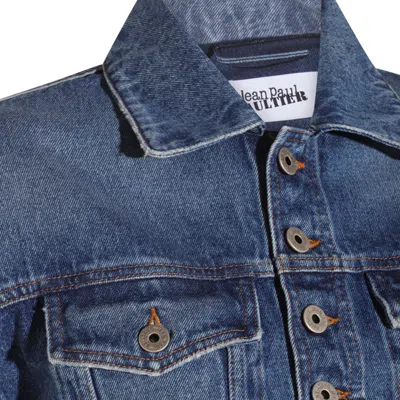 Jean Paul Gaultier Casual Jacket Collared Long Sleeves Chest Pockets In Blue
