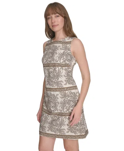 Tommy Hilfiger Sleeveless Shift Dress In Multi