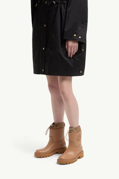 Moncler Kickstream Rubber Wellington Ankle Boots