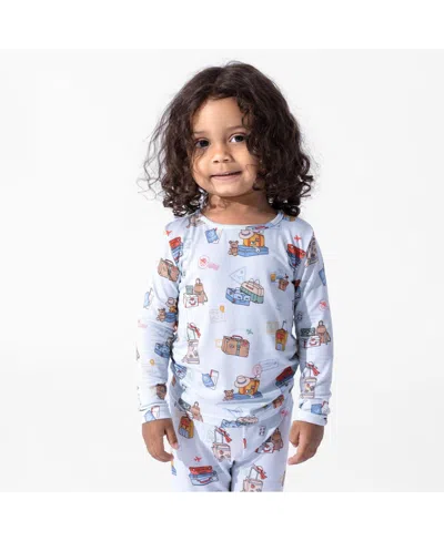 Bellabu Bear Kids' Vintage Suitcases Set Of 2 Piece Pajamas