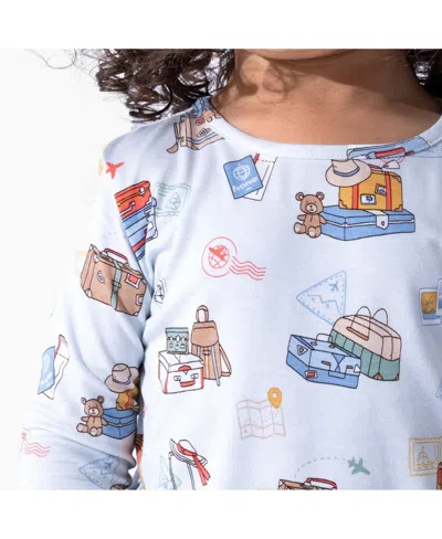 Bellabu Bear Kids' Vintage Suitcases Set Of 2 Piece Pajamas