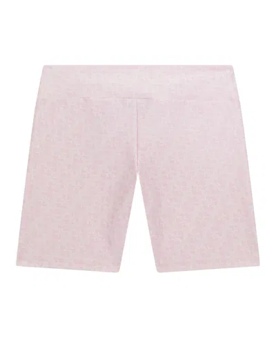 Guess Big Girl Printed Biker Shorts In Pink