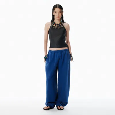 Alexander Wang Blue Wide-leg Sweatpants