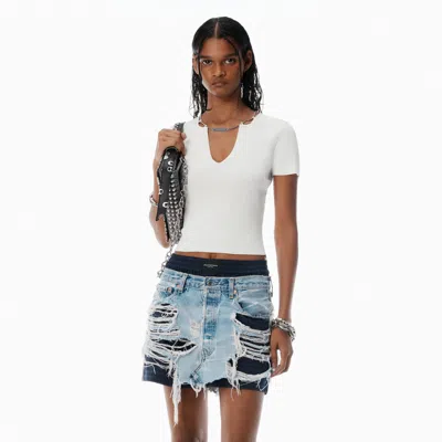 Alexander Wang White Logo Nameplate Pullover