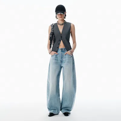 Alexander Wang Blow Up Bleach Blue Mid-rise Jeans