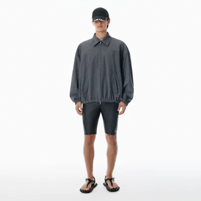 Alexander Wang Dark Grey Logo Track Jacket