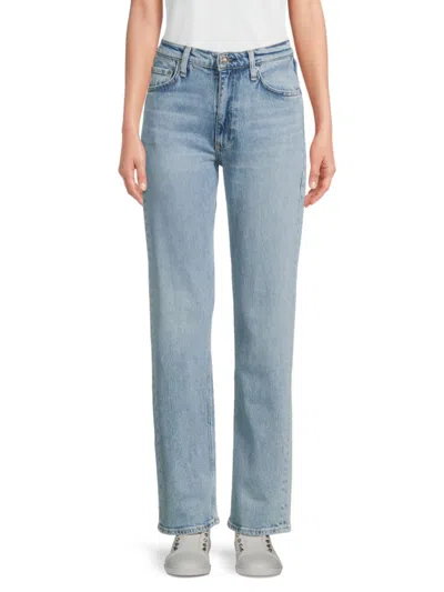 Rag & Bone Women's Harlow Mid-rise Straight Jeans In Blue