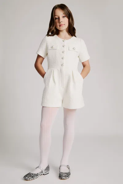 Bardot Junior Vivian Playsuit In White