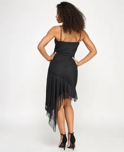 Katia Rae Juniors' Asymmetrical-hem Fit & Flare Dress