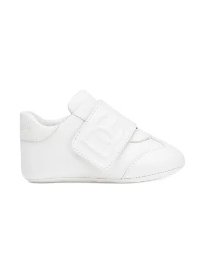 Dolce & Gabbana Leather Sneakers In White