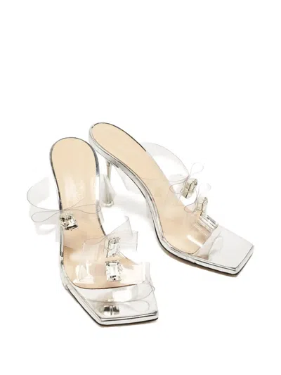 Pre-owned Mach&mach  90mm Triple-bow Sandals