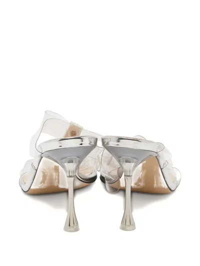 Pre-owned Mach&mach  90mm Triple-bow Sandals