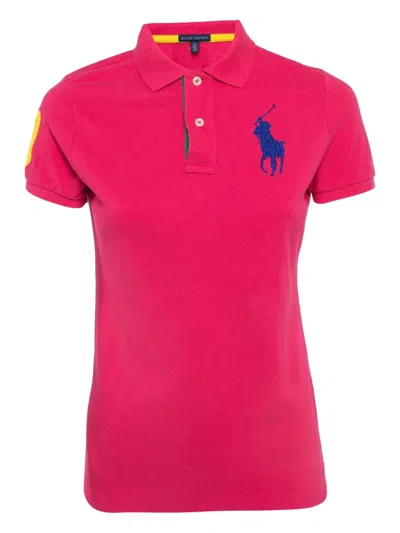 Pre-owned Polo Ralph Lauren Vintage  Cotton Embroidered Polo Shirt