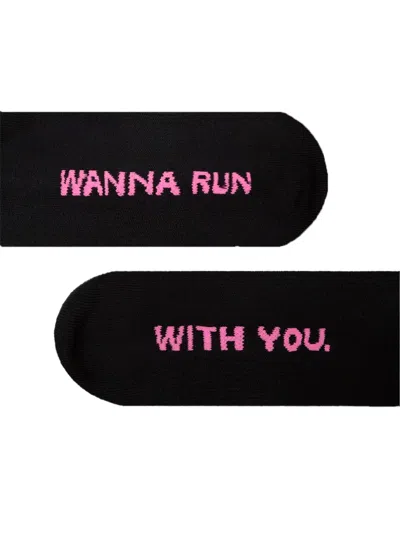 Peaufine Athletics Run With You Crew Socks