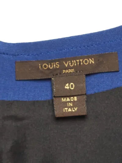Pre-owned Louis Vuitton 2024 V-neck Flutter-sleeve Midi Dress