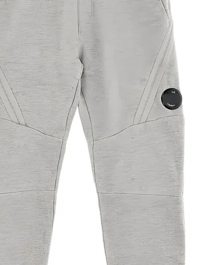 C.p. Company Lens-detailed Tracksuit Bottoms In Gray