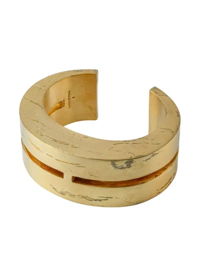 Parts Of Four Crescent Crevice Bracelet In Gold