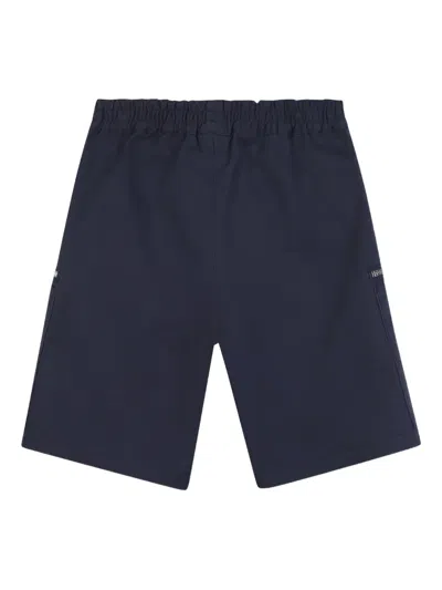 Givenchy Logo-appliqué Cargo Shorts In Blue