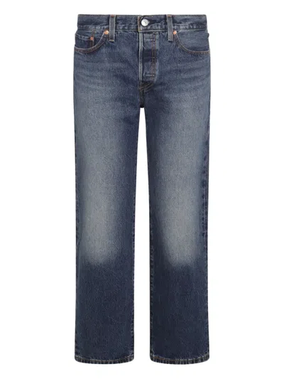 Levi's Faded-effect Straight-leg Jeans In Blue