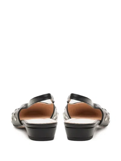 Poche Paris Studded Slingback Pumps