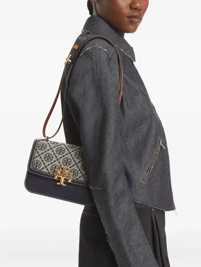 Tory Burch Small Eleanor T-monogram Canvas Shoulder Bag