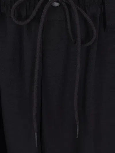 Y-3 Drawstring-waist Cargo Pants In Blue