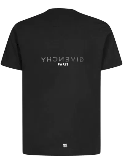 Givenchy Cotton Reverse Slim Fit T-shirt With Signature Print