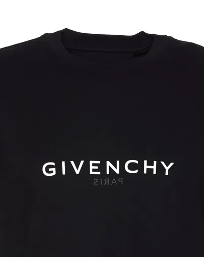 Givenchy Cotton Reverse Slim Fit T-shirt With Signature Print