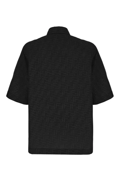 Fendi Ff Shirt In Black