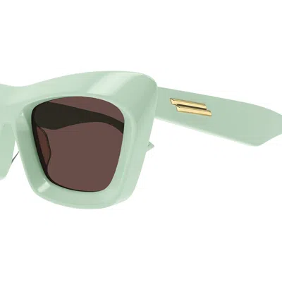 Bottega Veneta Women's Acetate Green Sunglasses In Green