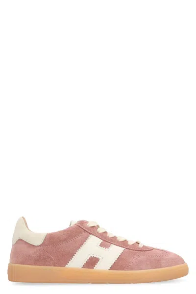 Hogan Low-top Sneakers Suede Finish In Brown