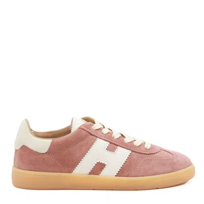 Hogan Low-top Sneakers Suede Finish In Brown