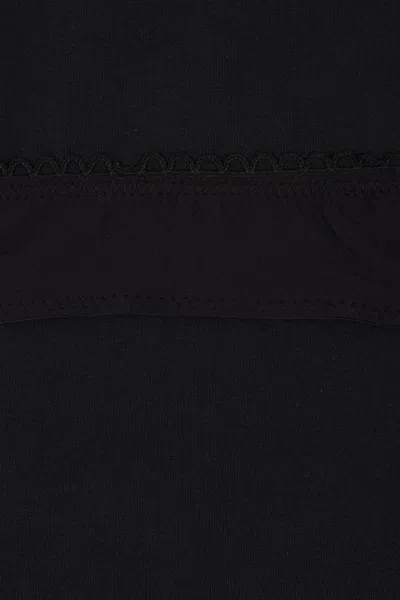 Balenciaga Lace Up Back Bow Detail T-shirt In Black