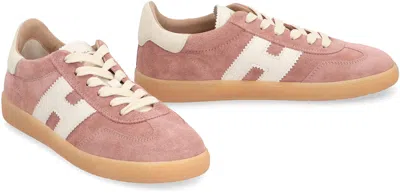 Hogan Low-top Sneakers Suede Finish In Brown