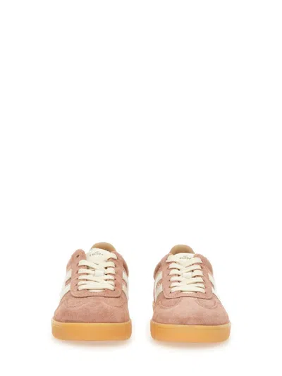Hogan Low-top Sneakers Suede Finish In Brown